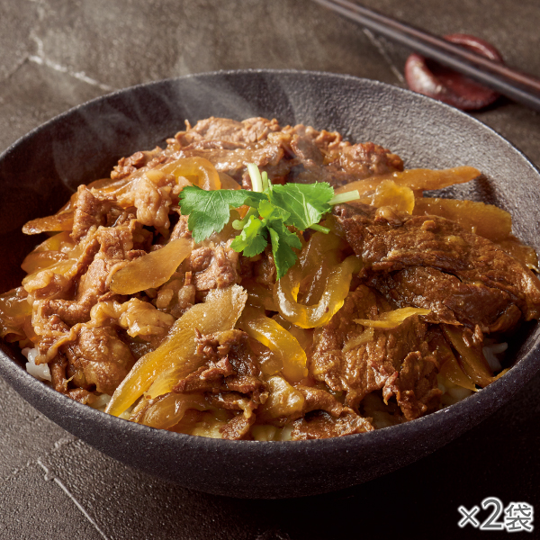 国産牛の極旨牛すき丼 2袋