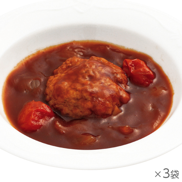 <!--越後もちぶたのハンバーグ トマト煮込み 3袋*-->