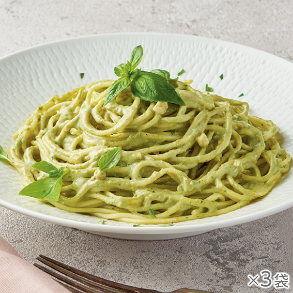 海老と香りバジルクリームパスタソース
