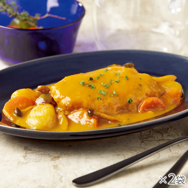 <!--鶏肉のやわらか煮 オレンジ風味 2袋* -->