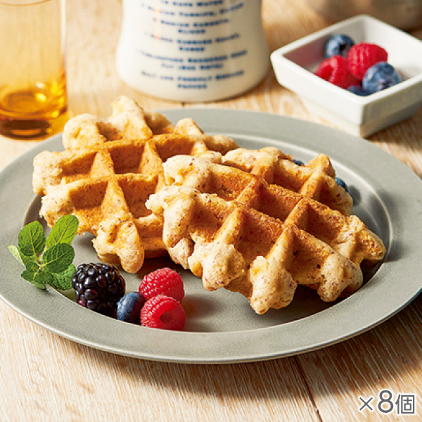 <!--アーモンドと蜂蜜のリエージュ風ワッフル 8個* -->
