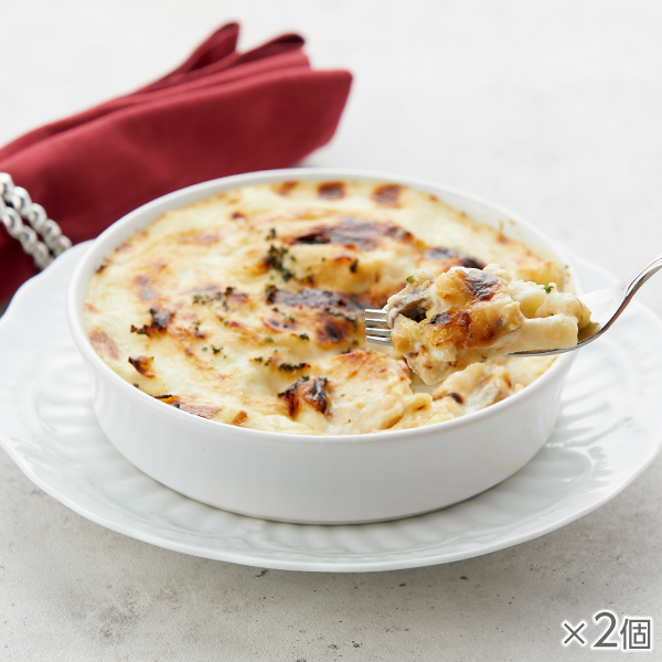 <!--鶏とマッシュルームのマカロニグラタン 2個* -->