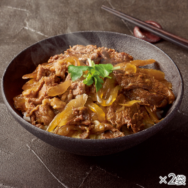 <!--黒毛和牛の極旨牛すき丼 2袋* -->