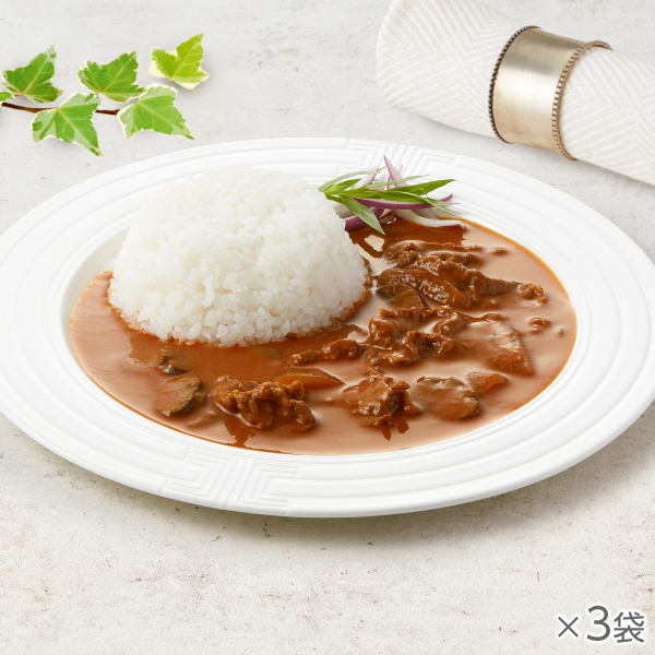 <!--黒毛和牛のビーフハヤシ 3袋* -->