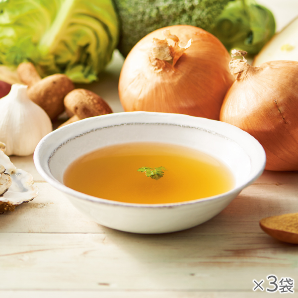 <!--淡路島玉葱と国産野菜のだしスープ 3袋* -->