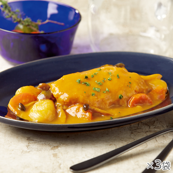 <!--鶏肉のやわらか煮 オレンジ風味 3袋* -->