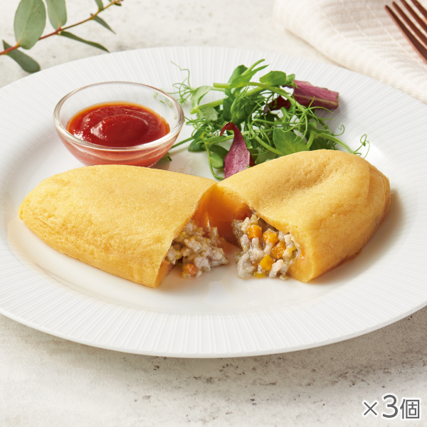 <!--国産豚肉100%ミートオムレツ 3個* -->