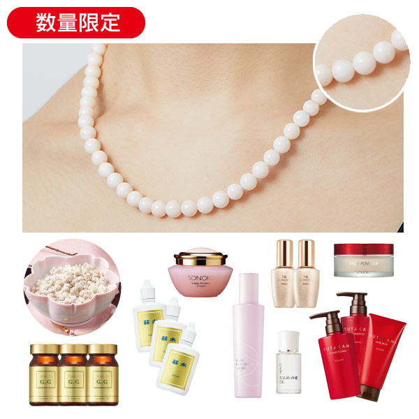 <!--ひなまつりお楽しみBOX桃 サンゴネックレス -->