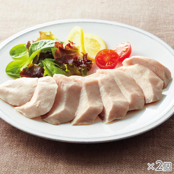 <!--蒸し鶏のガーリック風味2袋* -->