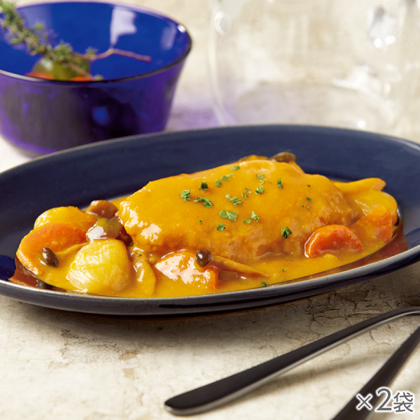 <!--鶏肉のやわらか煮 オレンジ風味 2袋* -->