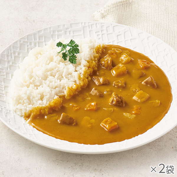 ノンオイル調理 黄色いビーフカレー 2袋* 
