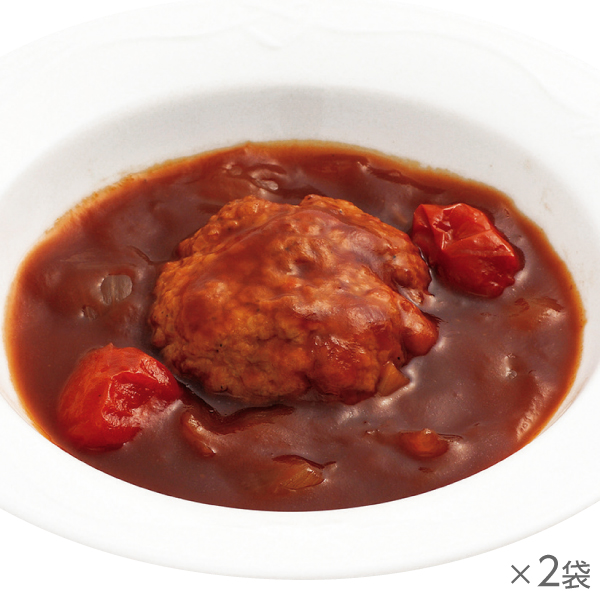 越後もちぶたのハンバーグトマト煮込み 2袋* 
