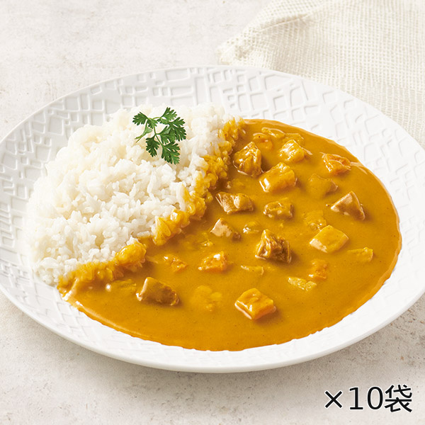 ノンオイル調理 黄色いビーフカレー 10袋