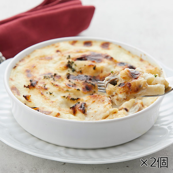 <!--鶏とマッシュルームのマカロニグラタン 2個* -->