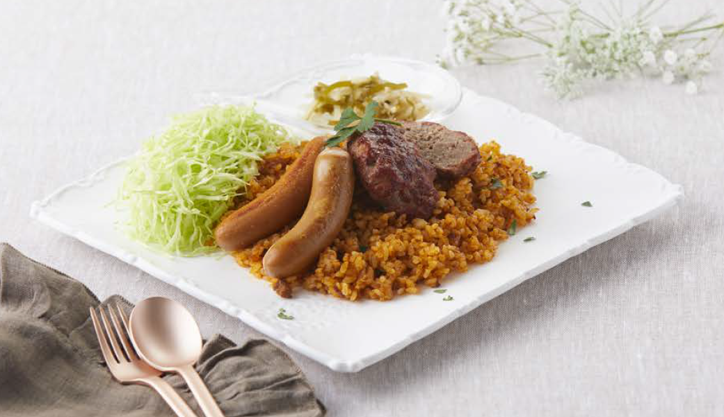 満腹お肉づくしのドライカレー風