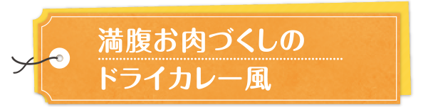 満腹お肉づくしのドライカレー風