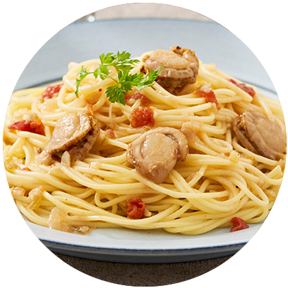 国産帆立のボンゴレ風パスタソース