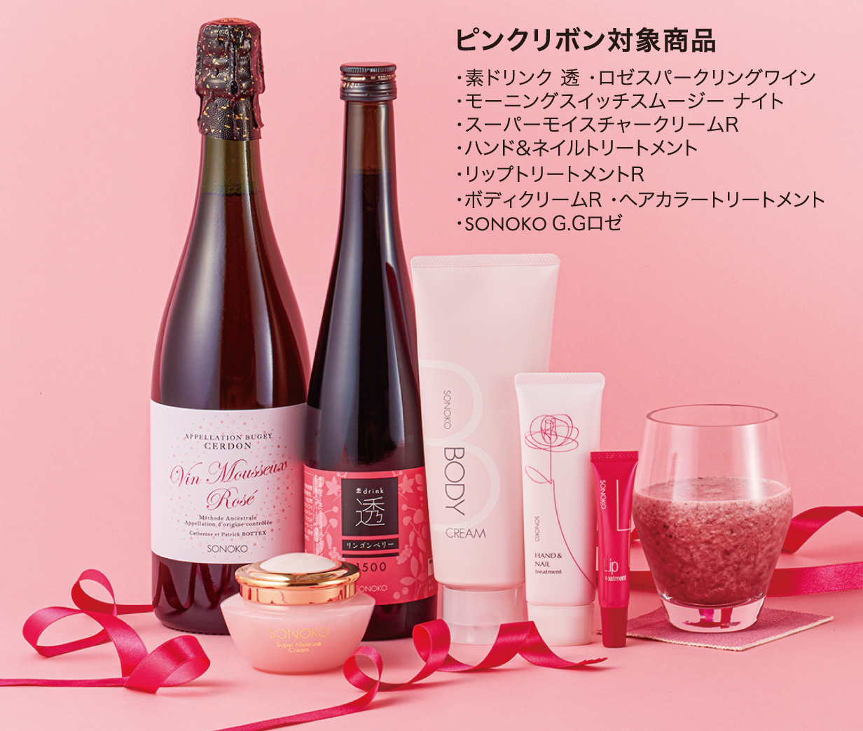 ピンクリボン対象商品