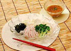 冷やし素麺（マイルド味噌風味）