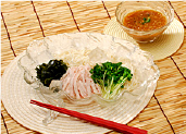 冷やし素麺（マイルド味噌風味）