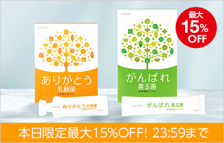 「ありがとう乳酸菌&がんばれ善玉菌」カテゴリ最大15%OFF