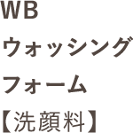 WBウォッシングフォーム【洗顔料】